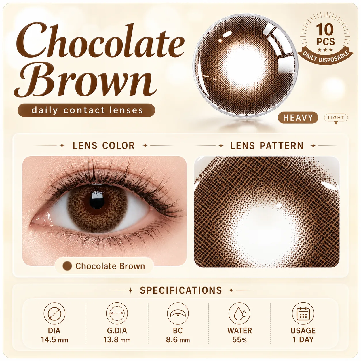 Aurea Halo Green Green Daily colored contact lenses