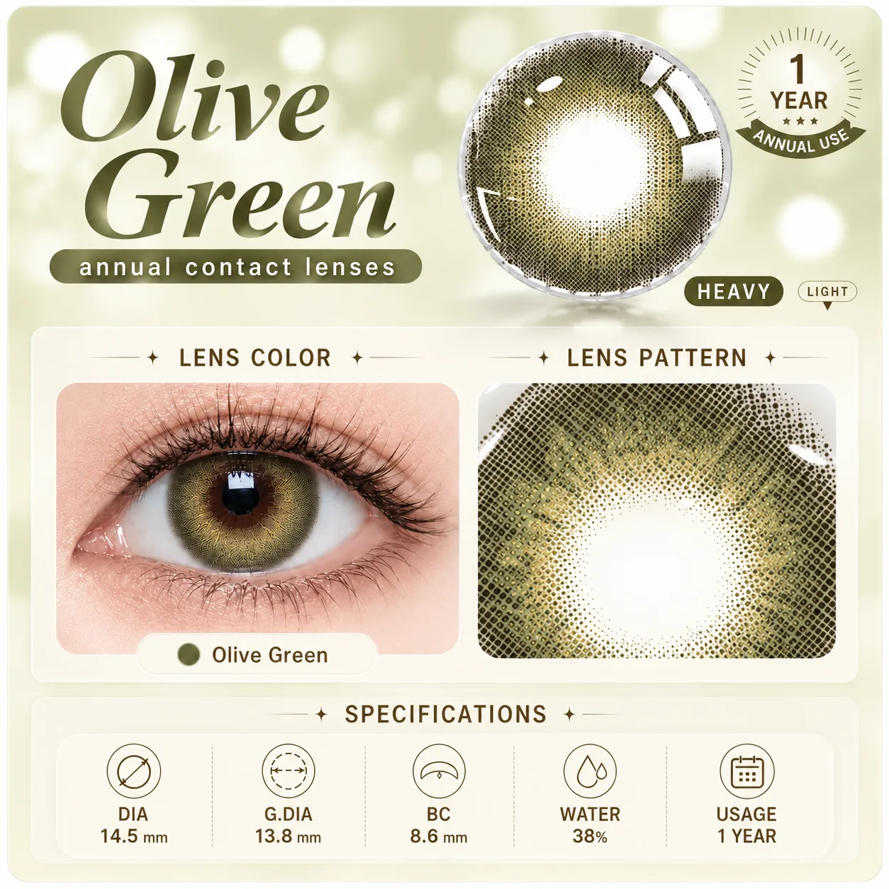 Lensora Studio Island Grey | Half-Yearly Coloured Contacts 1