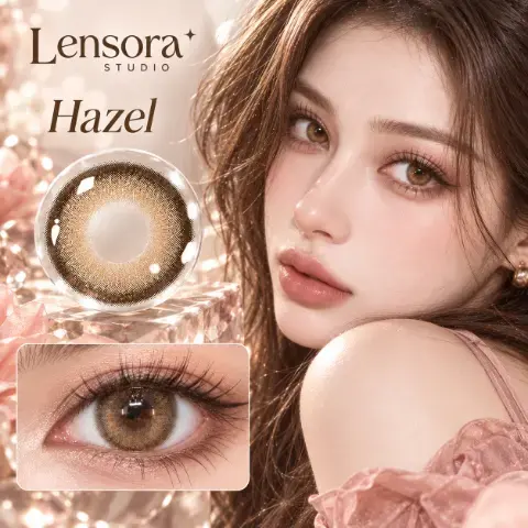 Aurea Halo Series Half-Yearly Disposable Contact Lenses Brown Daily colour contact lenses 3
