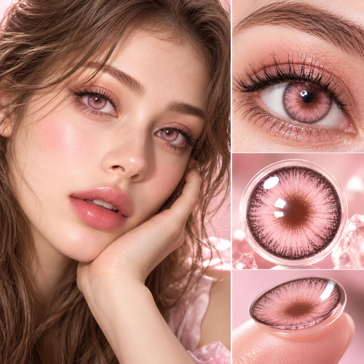 ClearDay Air Clear Pink Daily colored contact lenses 1