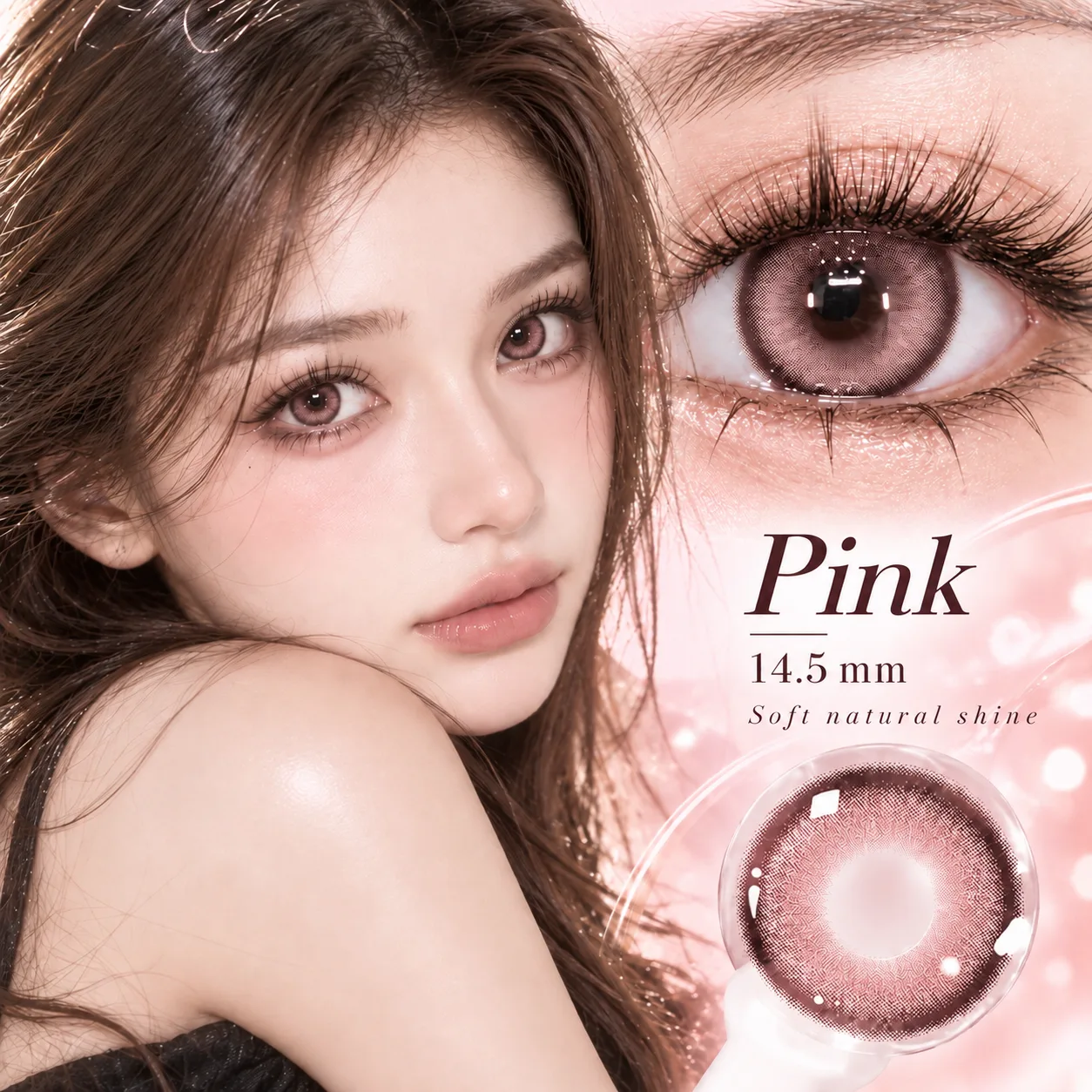 NOVA EYE Flipped Pink | Daily Colour Contact Lenses