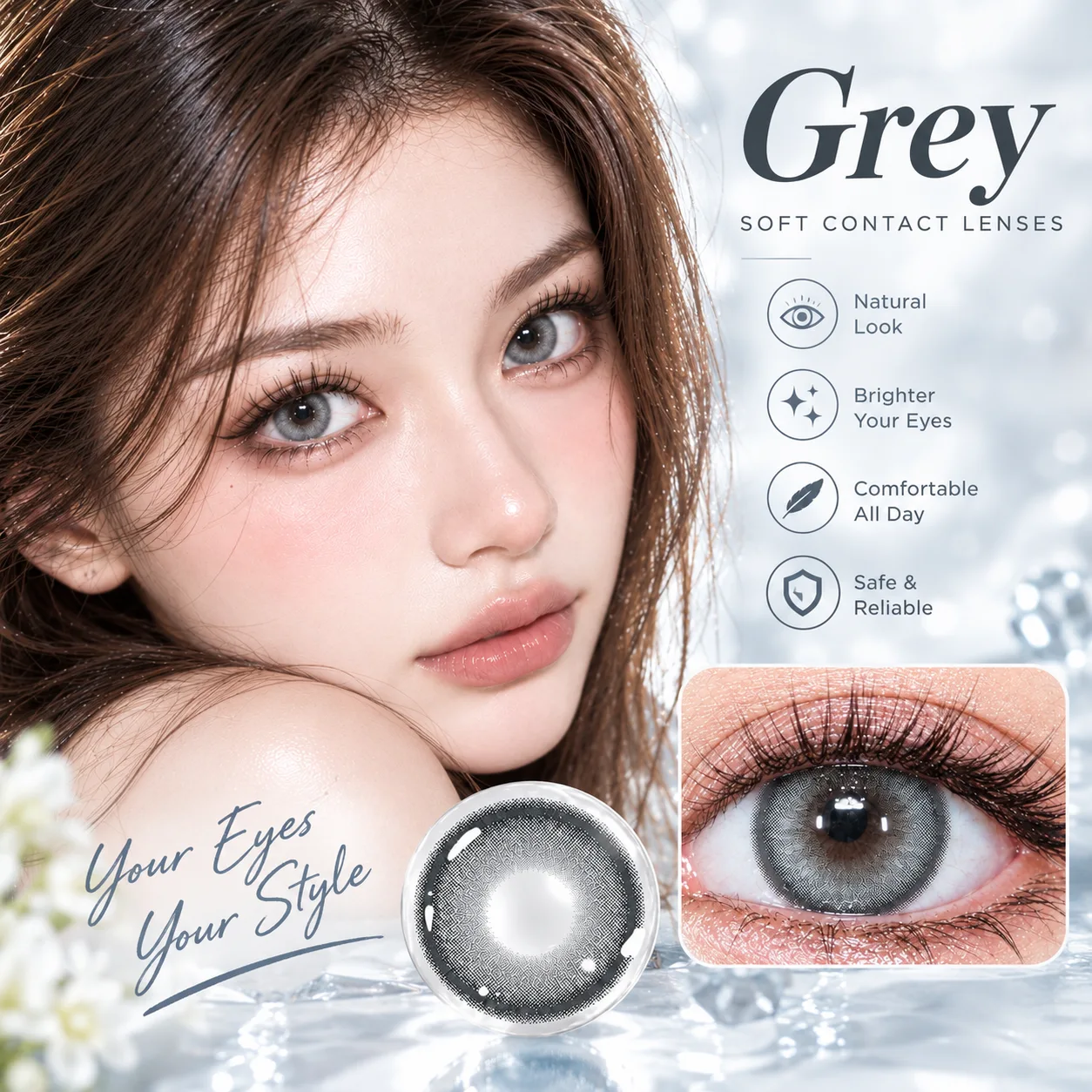 NOVA EYE Series Monthly Disposable Contact Lenses Brown Daily colored contact lenses 5