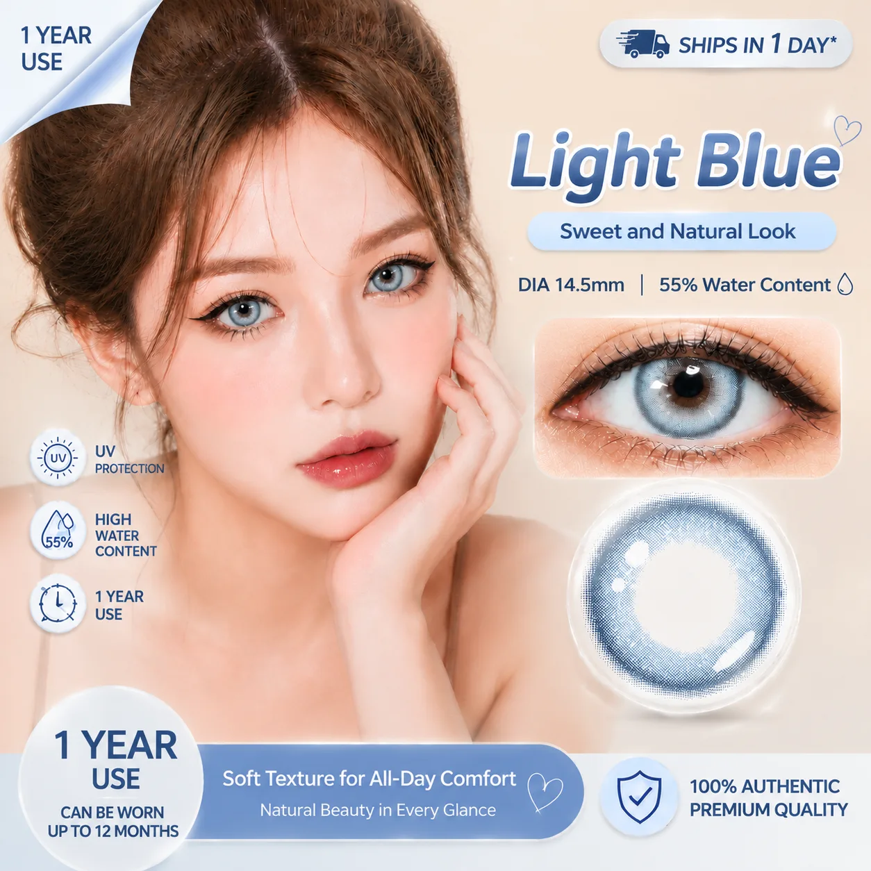 Aurea Dollydream Blue | Daily (10pcs)