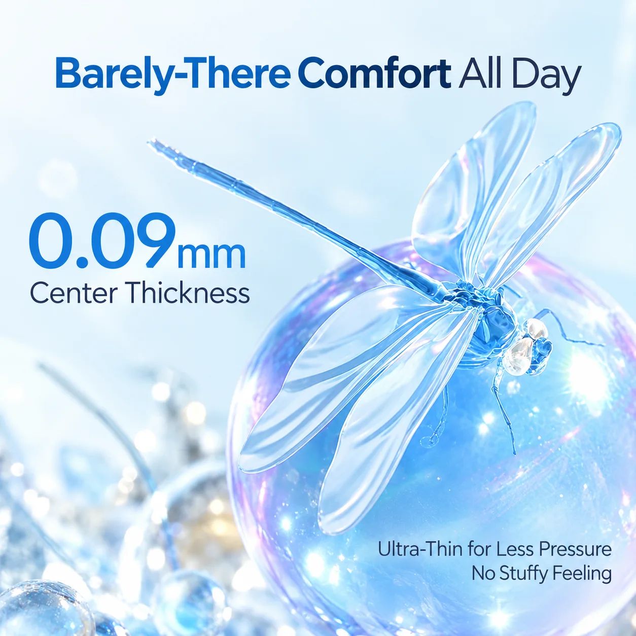 Lensora Clear Daily Contact Lenses 10 pcs 55% Water 14.2mm Clear 日常的 colored contact lenses 5