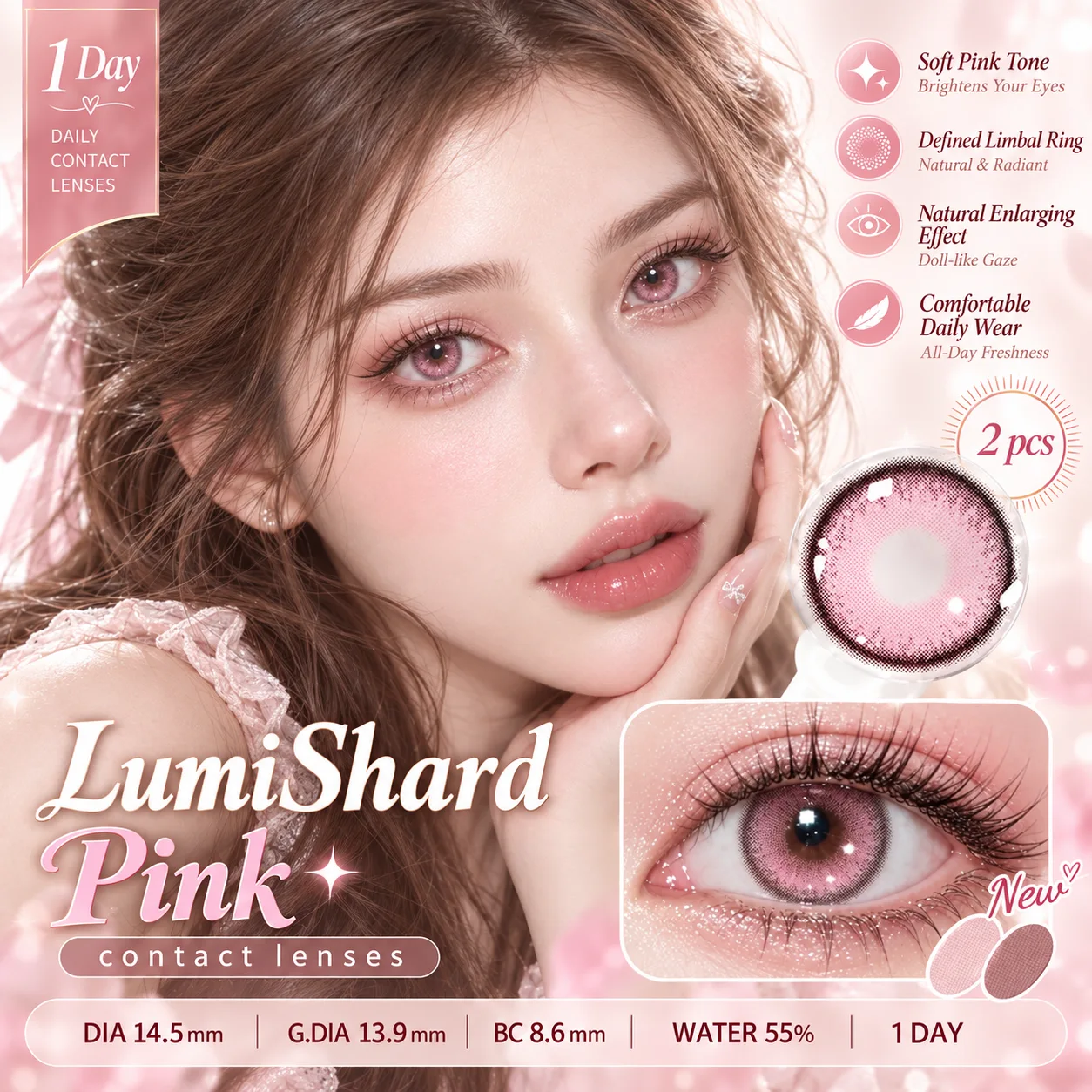 Aurea Halo Pink | Daily (10pcs)