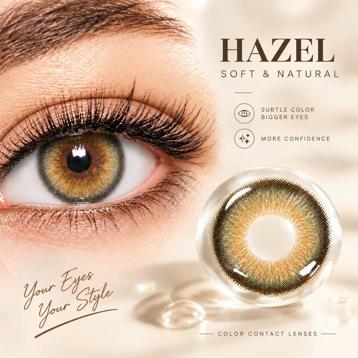 NOVA EYE Series Monthly Disposable Contact Lenses Brown Daily colored contact lenses 3