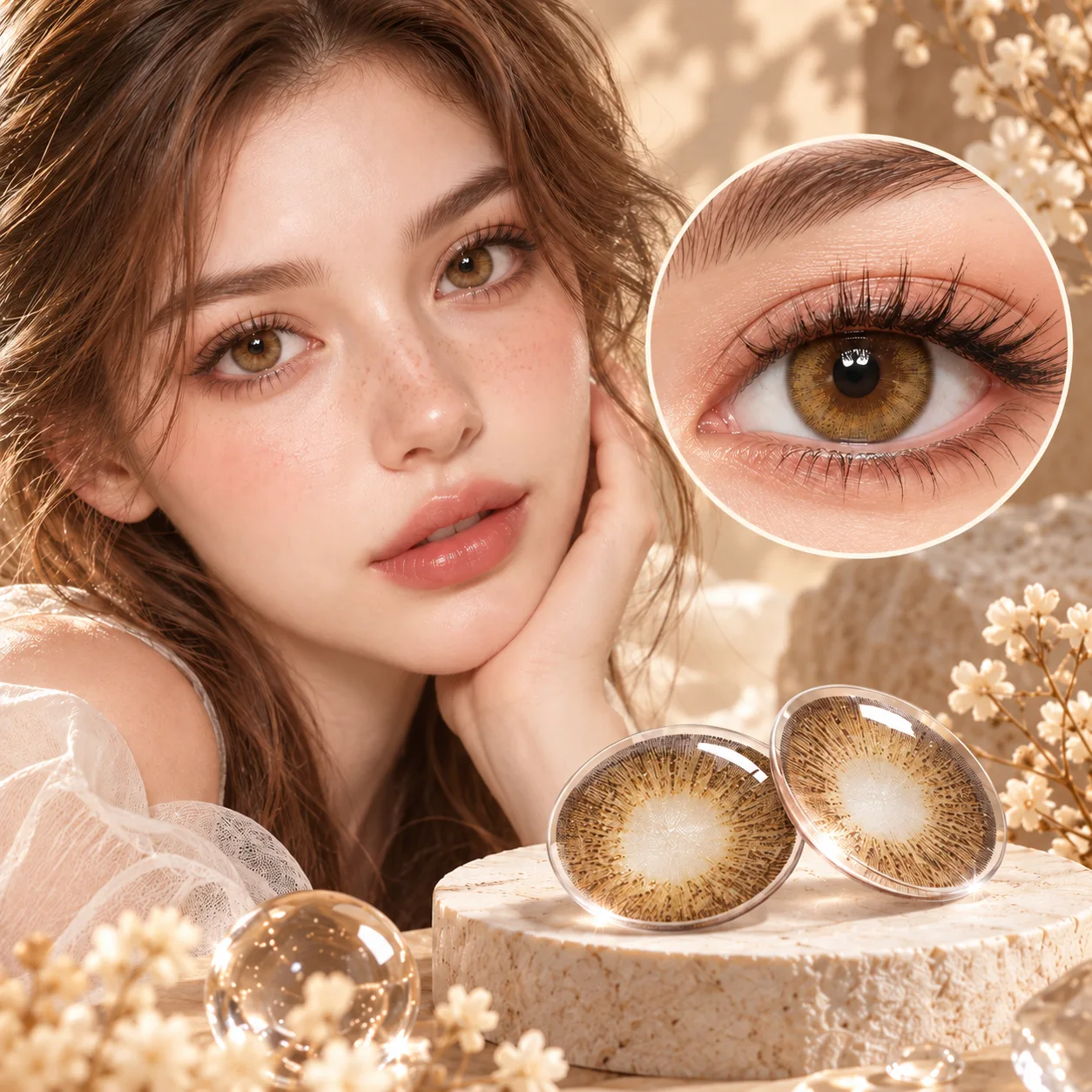 Aurea Dollydream Chocolate Brown パープル カラコン