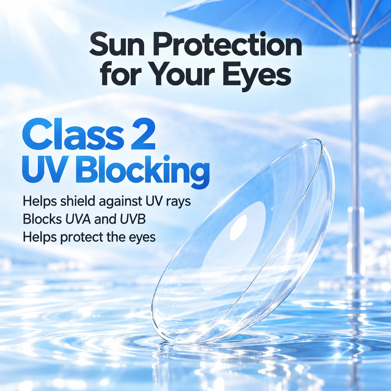 Lensora Clear Daily Contact Lenses 10 pcs 55% Water 14.2mm Clear 日常的 colored contact lenses 2