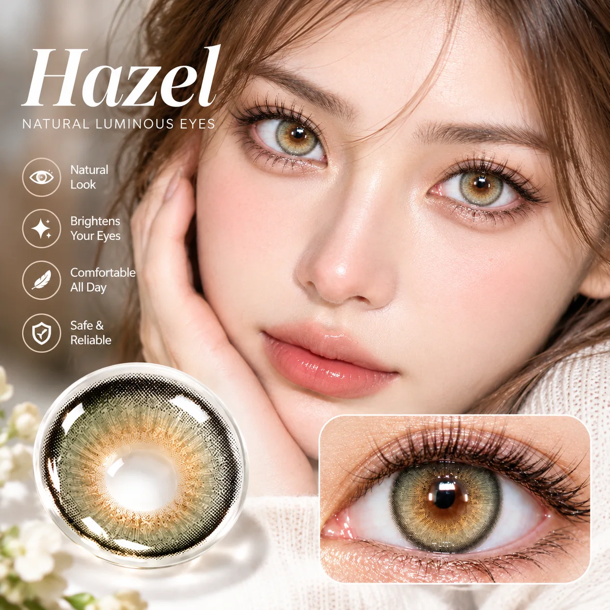 NOVA EYE Series Monthly Disposable Contact Lenses Brown Daily colored contact lenses 4