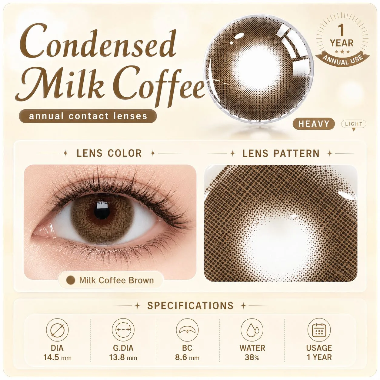 Aurea Halo Brown | Daily (10pcs)
